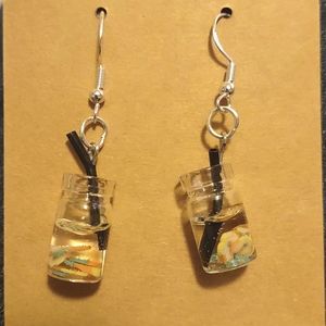 Apple Boba Earrings
